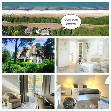 Maisonette-Fewo unter Reet, 50m zum Meer, Strandidyll Ostseeheilbad Zingst Exterior foto